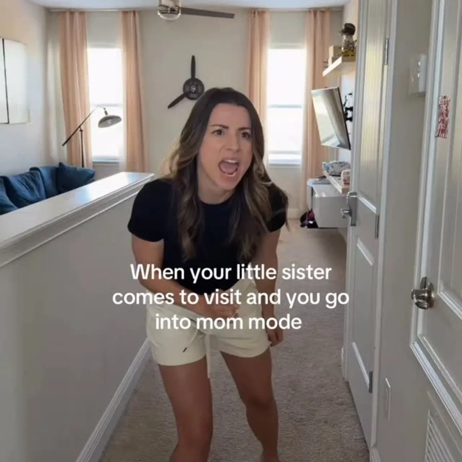 Cloe in a HealthNut Nutrition sister reel